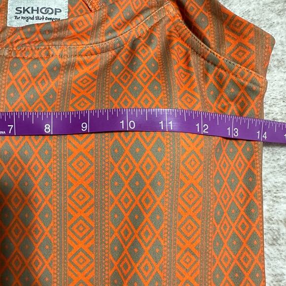 SKhoop Josefin Performance Wear Dress in Orange and Tan, Size XS - Picture 8 of 9